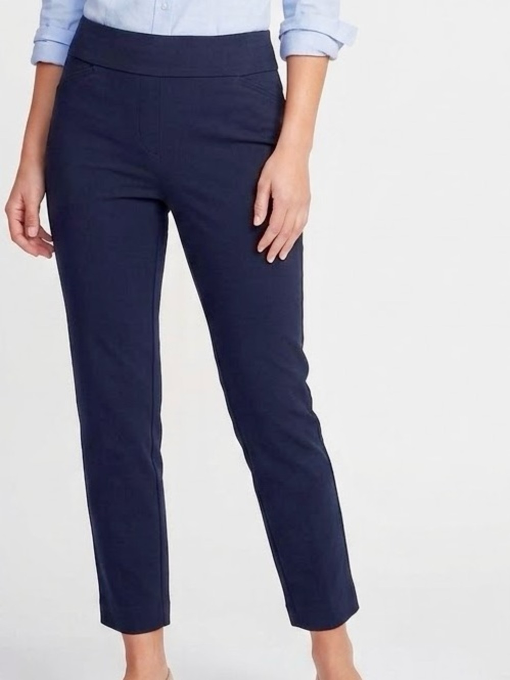 ATTYRE Stretchy Navy Blue Pull-On Ponte Pants #111 LHP